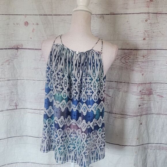 Ramy Brook Python Arrow Sleeveless Top Size Large - Picture 4 of 7